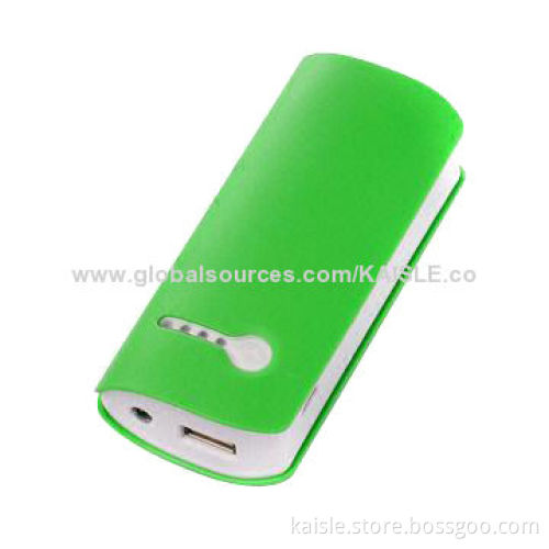 Power Bank with 4,400mAh, 4-level Power Indicator, Beautiful Shape, 18650 Battery